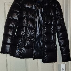 INC International Concepts Black Puffer Jacket